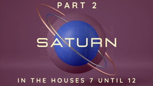 Saturn in the Natal Houses 7 - 12th