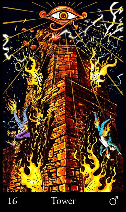 The Tower Card Meanings and Symbolism for Tarot Major Arcana