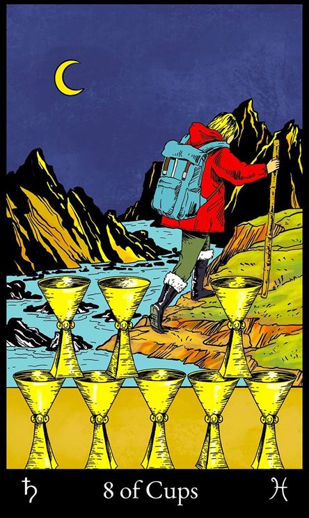 Eight of Cups Tarot Card Meaning - The Simple Tarot